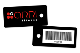 Custom Gym Membership Key Tags With Barcodes