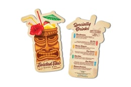 Tiki Bar Menu Printing