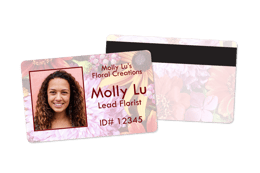 Access cards for a floral shop