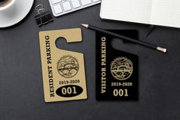 Resident parking permit for an apartment