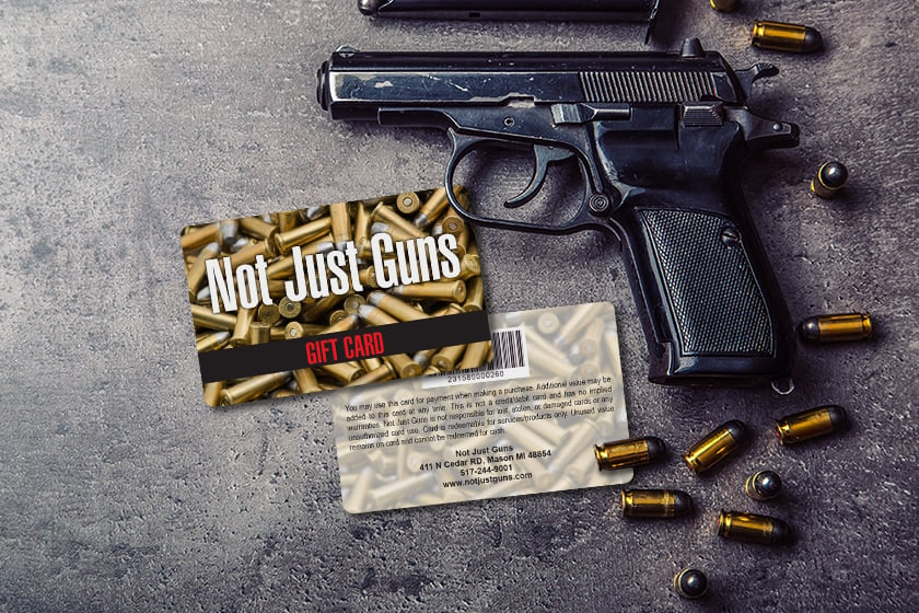 Custom Gift Cards with Barcodes for Gun Stores