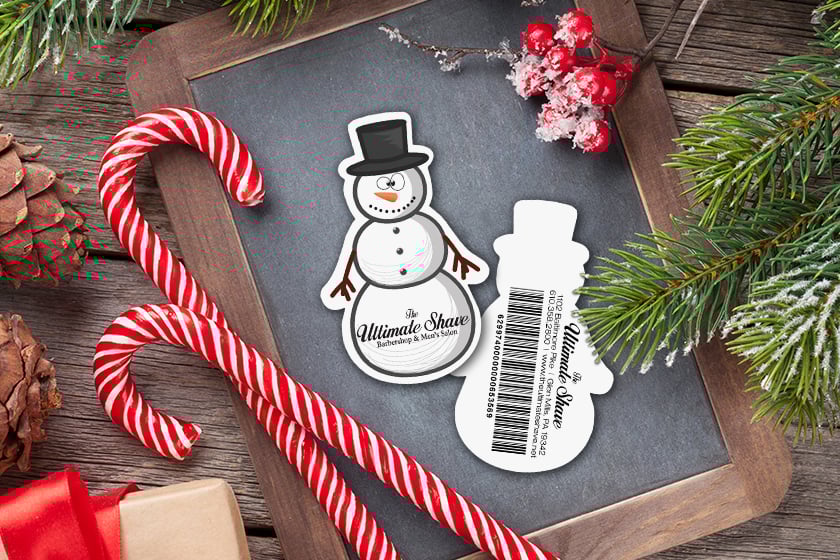 Gift-Card-Barcode-Snowman-The-Ultimate-Shave-Barbershop-Salon-KT1481-J041481-Sample