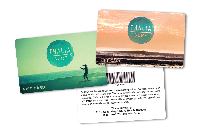 Shopify Loyalty Cards & Gift Cards for Thalia Surf