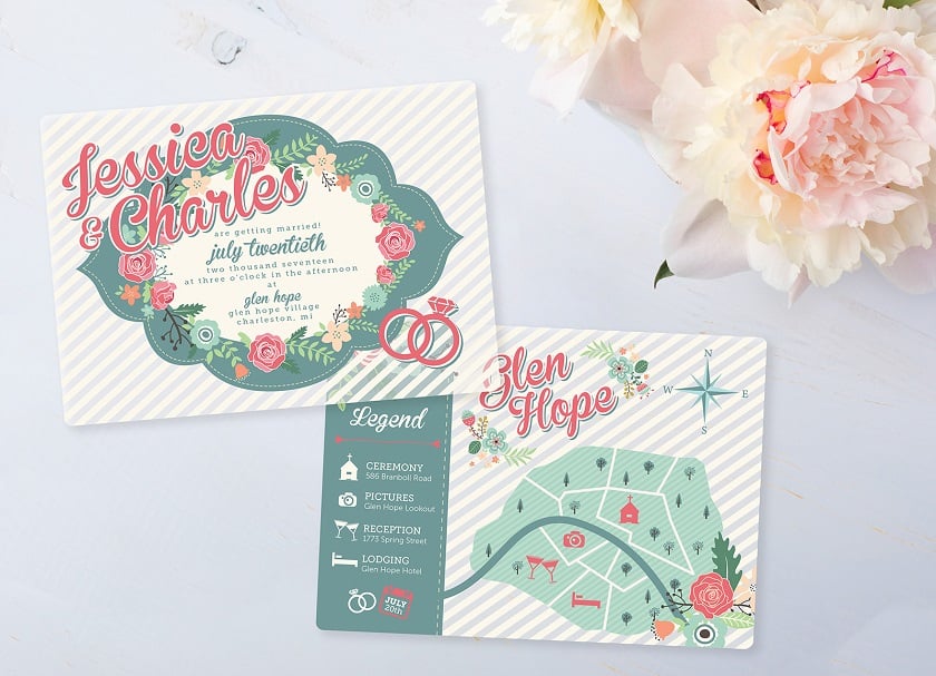 Example of Custom Invitations by PlasticPrinters.com