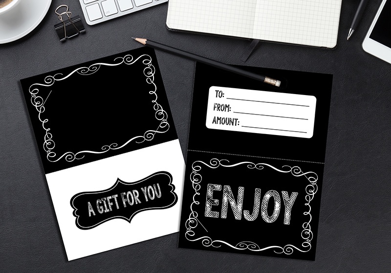 A Gift For You - Enjoy Chalkboard