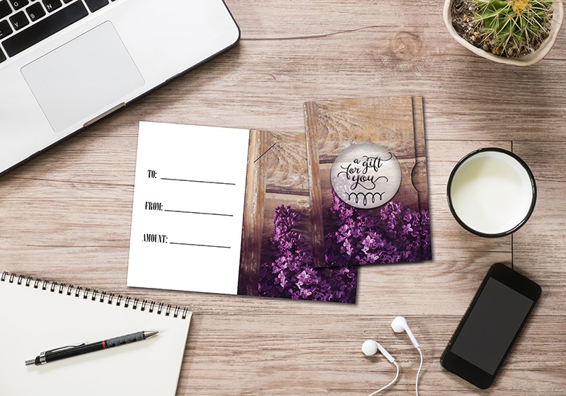 A Gift For You - Vertical Lilac Flowers