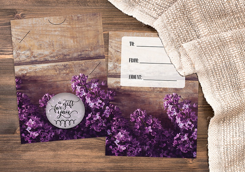 A Gift For You - Horizontal Lilac Flowers