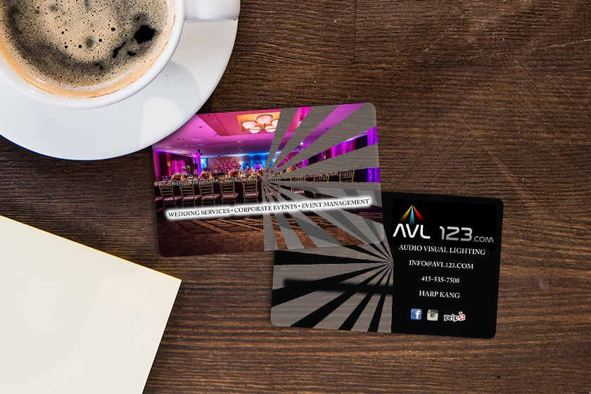 Event Planner Marketing Business Card Example