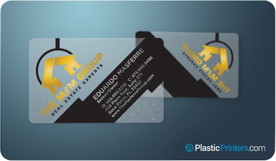 Gold Foil Frosted Business Cards