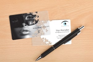 Clear Transparent Business Card for Egami Creative