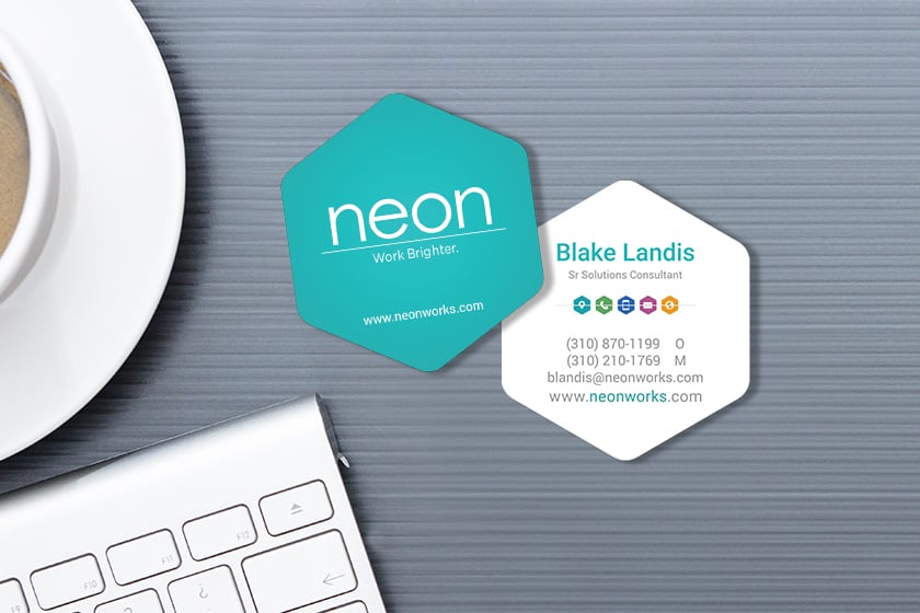 Unique Business Cards Example of Die Cut
