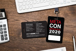 Personalized Meta Con Writable ID Badge