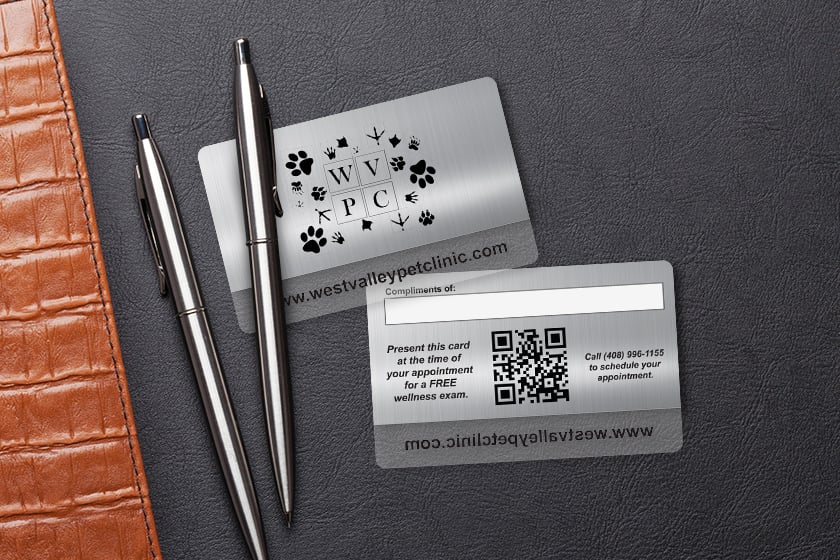 Referral cards for a veterinarian 