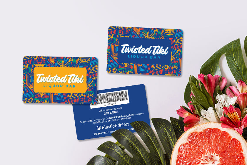 Gift card printing for a restaurant and bar