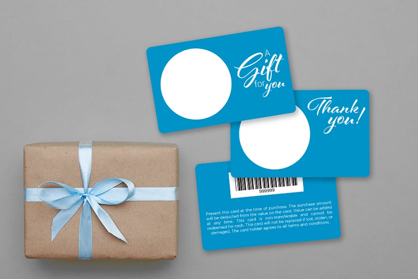 Custom Gift Cards with a Writable Surface