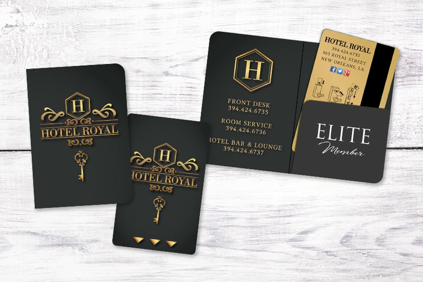 Hotel Gift Card with Custom Card Wallet