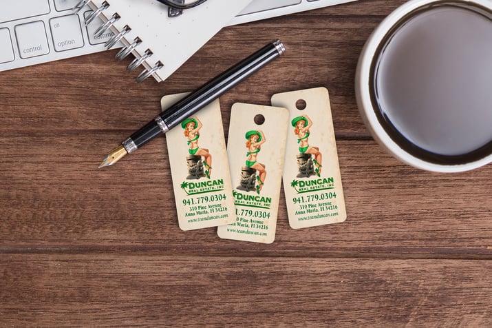 4 Color Printed Key Tags