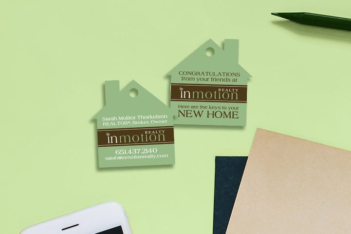 House Shaped Key Tag
