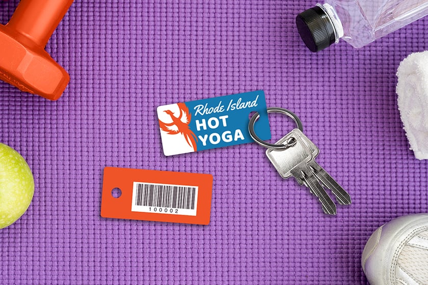 Gym membership key tags