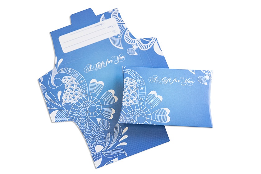 A Gift For You - Blue Flourish