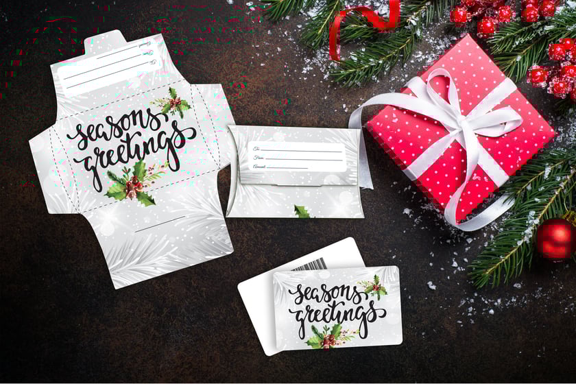 Holiday gift card