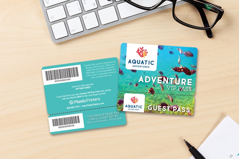 VIP Pass and Guest pass for an aquarium