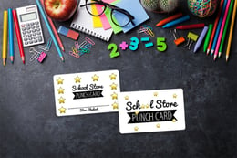 School store punch cards