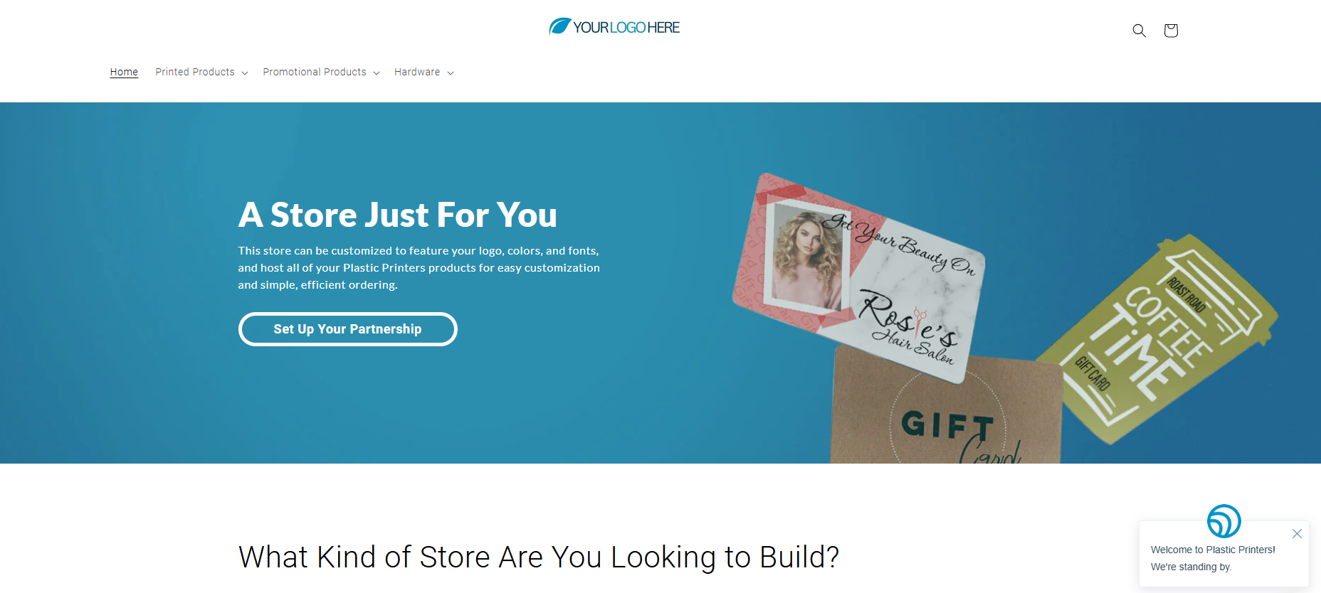 Your Plastic Printers Custom Storefront