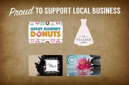 Custom gift cards printed by Plastic Printers
