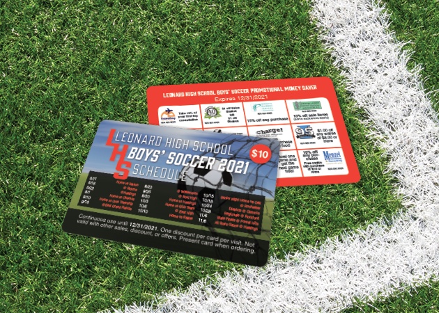 Custom Sports Discount Fundraiser Card