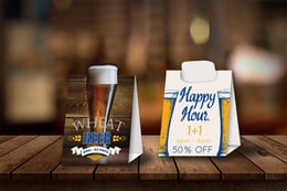 Die Cut Table Tent Design