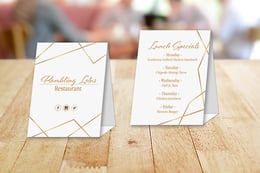 Table Tents for your Restaurant