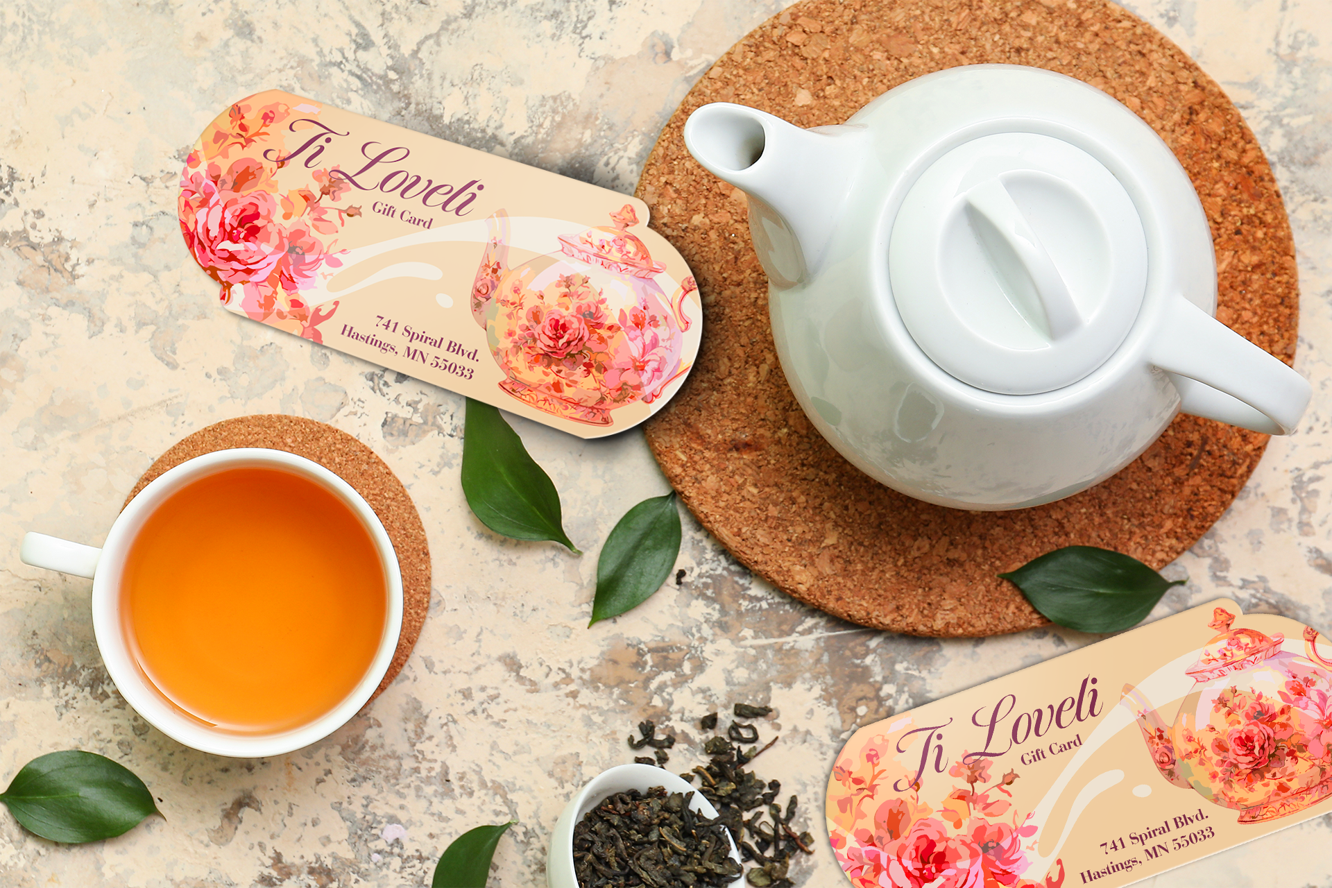 Custom Shape Gift Cards for Restaurants