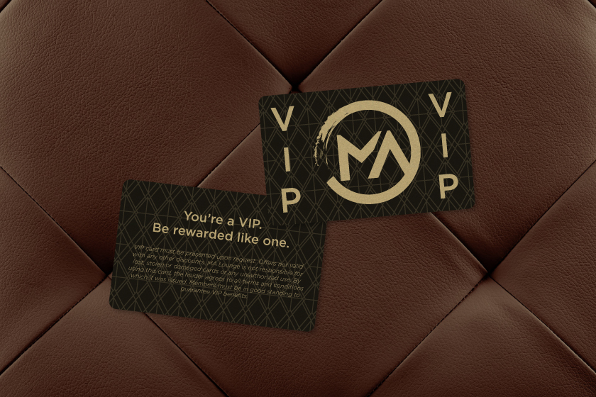 Custom Gold Metallic Plastic VIP Card 