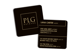 Real Estate Business Cards for PLG Estates