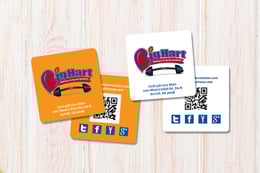 Square Card Printing with QR Codes