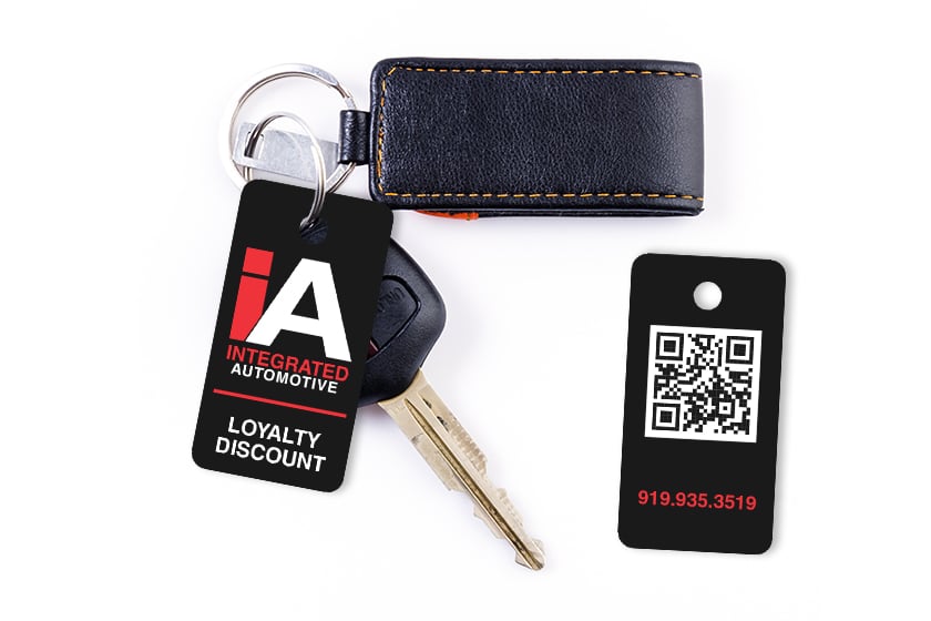 Key Tags with QR Codes