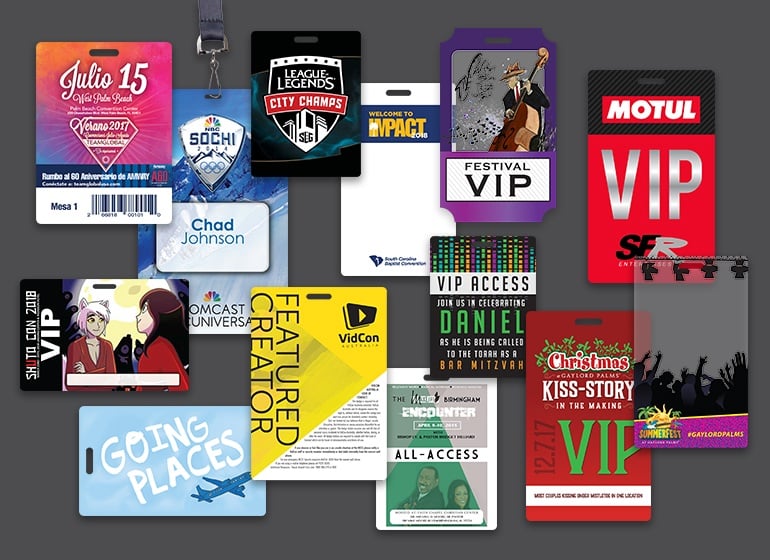 Custom event badges, Print badges online