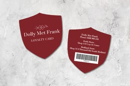 Custom Shaped Plastic Loyalty Cards