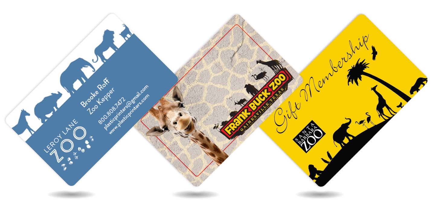 Zoo Business Cards, Membership Cards, & Gift Cards