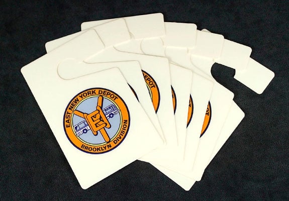 Example of Custom Shaped Parking Permits for East New York Depot