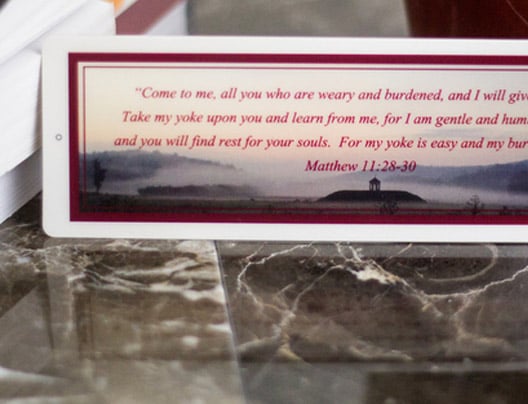 Example of Plastic Memorial Card by PlasticPrinters.com