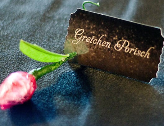 Example of Table Placement Card by PlasticPrinters.com