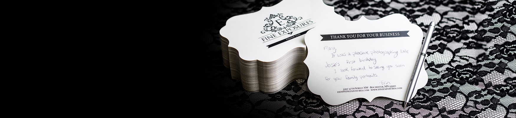 Writable Business Thank You Notes