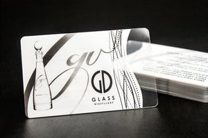 Glass Distillery Clear Business Card