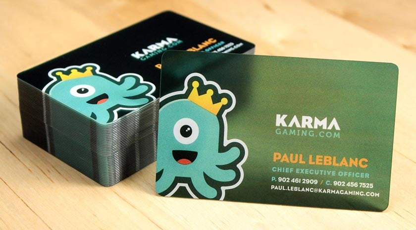 Frosted Custom Business Card Set