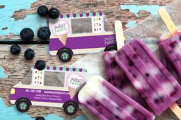 Custom Van Shaped Business Cards with Transparency