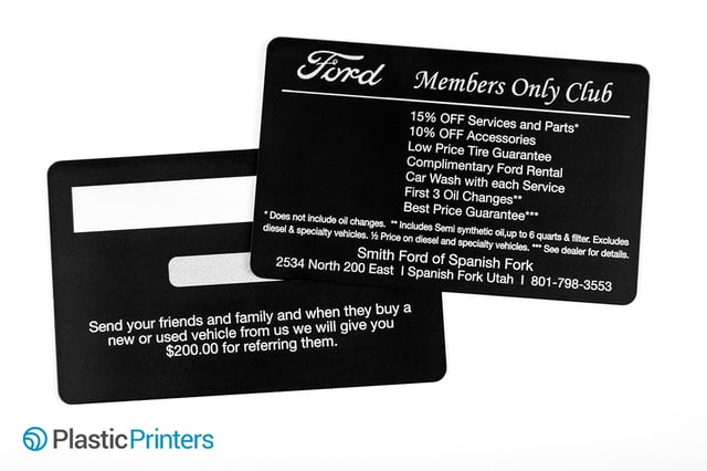 Ford Members Only Club Discount Card