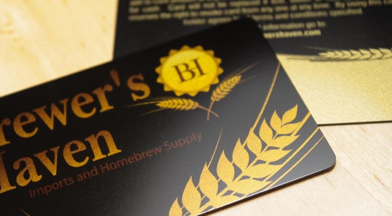 Example of promo card for brewery marketing