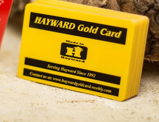 Example of promo cards for Hayward